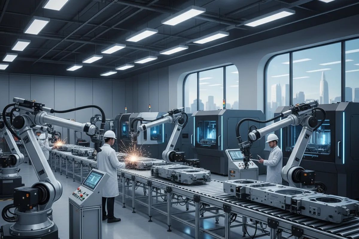 Nevada manufacturing facility with industrial machinery